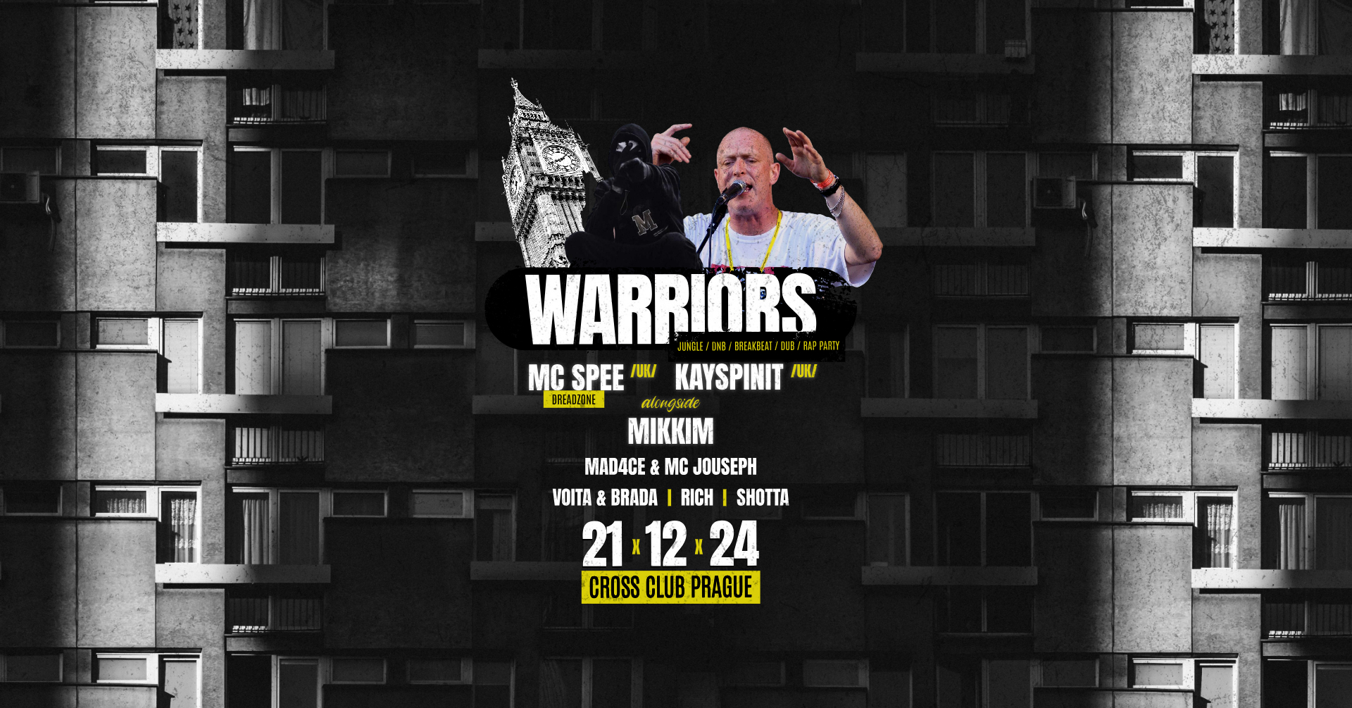 Warriors/MC Spee (Dreadzone,UK), KaySpinIt (UK), MikkiM, Voita, Brada, Mad4ce, Rich,Shotta,Jouseph