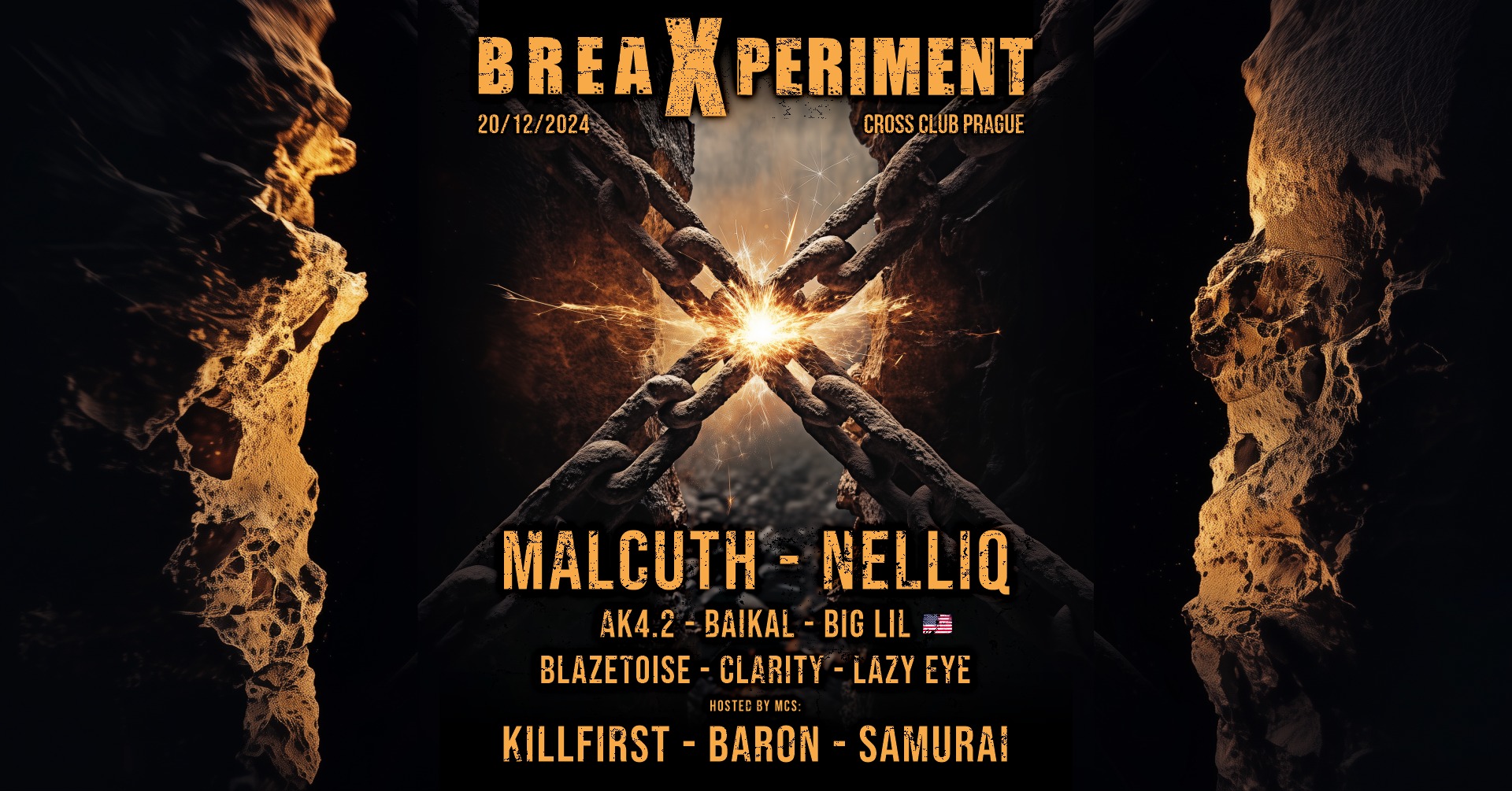 breaXperiment w/ MALCUTH; NELLIQ (breakbeat/breakcore/140s/dnb/rap) @ CROSS CLUB  | 20/12/2024